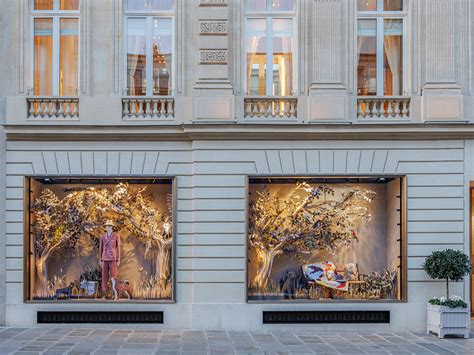 dior montaigne window displays